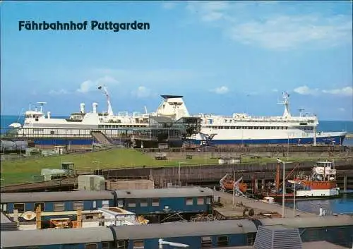Puttgarden Fährbahnhof Puttgarden  an der Vogelfluglinie Deutschland 1980