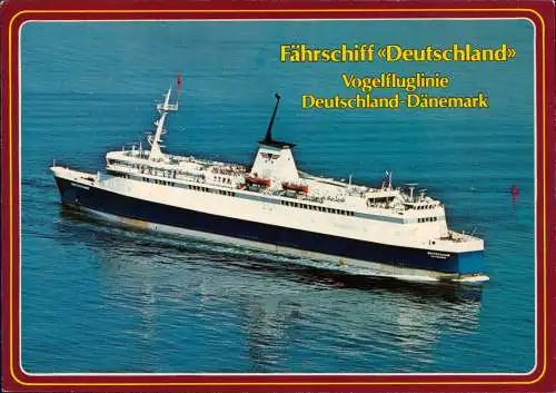 Fährschiff DEUTSCHLAND Eisenbahn-, Auto- und Fahrgastschiff  Bundesbahn 1980