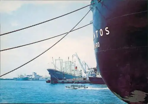 Nagoya nagoya-shi (名古屋市) Hafen (Harbor Port) Schiffe Frachtschiff 1980