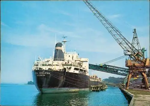 Ansichtskarte  Ship Schiff Schiffsfoto-AK m/s „ZIEMIA KIELECKA" 1975