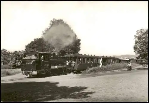 Ansichtskarte .Mecklenburg-Vorpommern Kleinbahn auf der Insel Rügen 1982