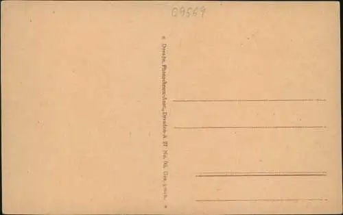 Ansichtskarte Oederan 3 Bild: Stadt, Amtsgericht, Schloß Börnchen 1915