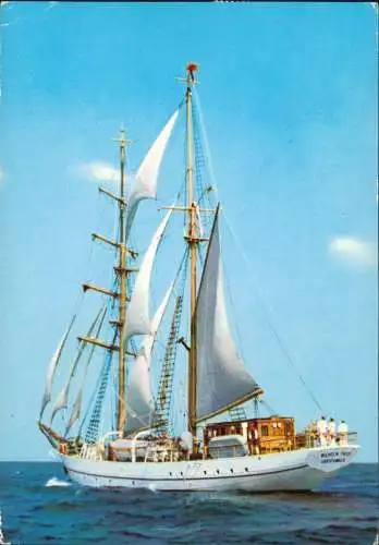 Segelschulschiff Wilhelm Pieck Ansichtskarte DDR 1982