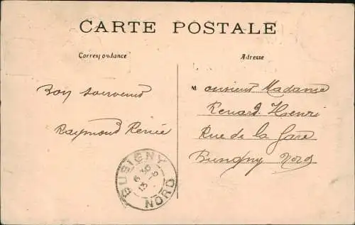 CPA Reims Reims Gesamtansicht mit Kathedrale 1913