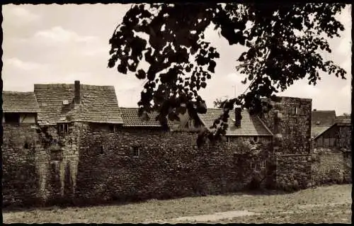 Ansichtskarte Einbeck Blick vom Bäckerwall auf alte Stadtmauer 1959