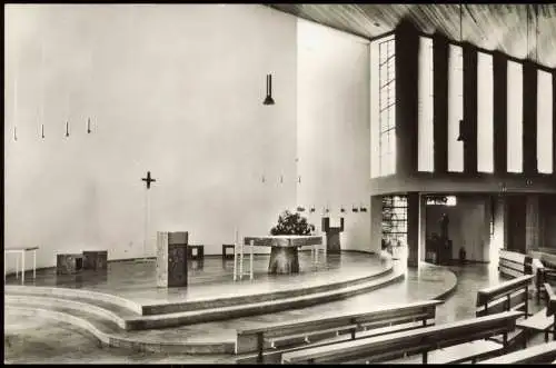 Ansichtskarte Cloppenburg Interieur St. Bernhardkirche Emstekerfeld 1959