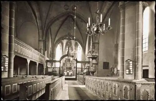 Ansichtskarte Quakenbrück St Sylvesterkirche - Altar 1956