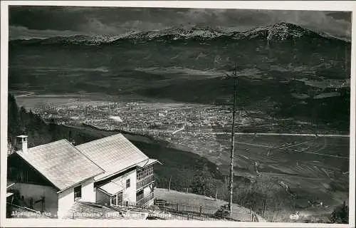Ansichtskarte Innsbruck Alpengasthaus und Stadt 1931