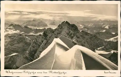 Ansichtskarte Berchtesgaden Südspitze von der Mittelpitze 1939