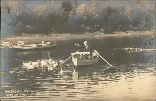 Ansichtskarte Bad Säckingen Partie am Bergsee 1920