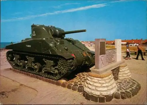 Postkaart Westkapelle-Veere Westkapelle Panzer Monument 1975