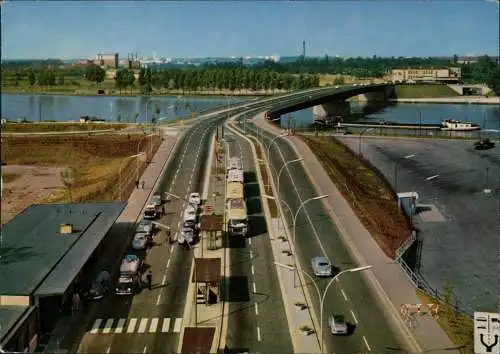 Kehl (Rhein) Europa-Brücke Kehl-Straßburg (Rhein, Grenze) 1971