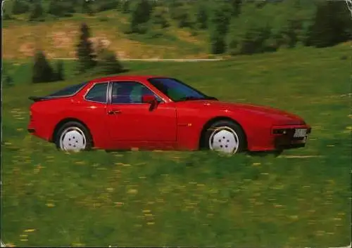 Ansichtskarte  Verkehr/KFZ: Auto Porsche 944 (Lotto-Gewinn-Reklame) 1985