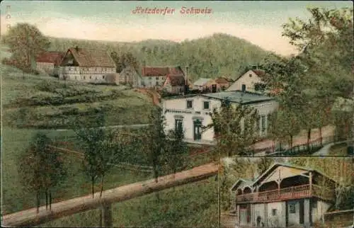 Oederan Hetzdorfer Schweiz 2 Bild - Restauration und Hüttte 1908