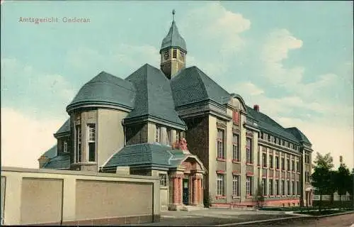 Ansichtskarte Oederan Amtsgericht (Gebäude-Ansicht) 1912