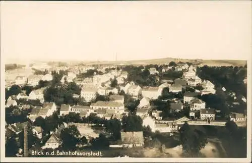 Ansichtskarte Oederan Blick n.d. Bahnhofsvorstadt. 1930