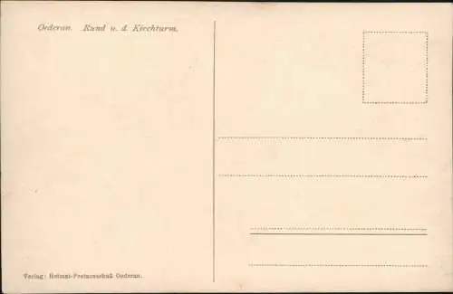 Ansichtskarte Oederan Blick n.d. Bahnhofsvorstadt. 1930