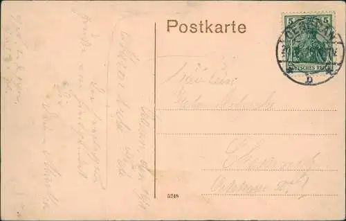 Ansichtskarte Oederan Marktplatz Ratskeller Sparkasse am Markt 1916