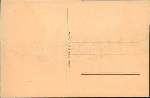 Ansichtskarte Oederan Postamt und Bahnhofstraße 1910