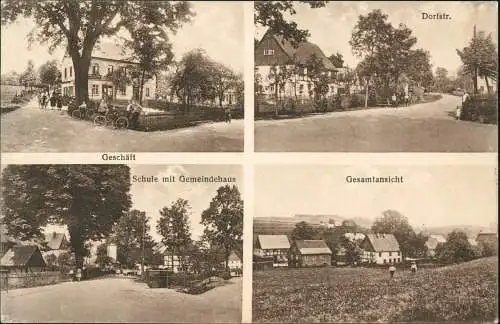 Breitenau-Oederan 4 Bild: Dorfstraße, Geschäft - Erzgebirge 1936/1935