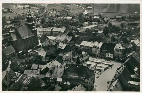 Ansichtskarte Oederan Luftbild Flugzeugaufnahme 1930