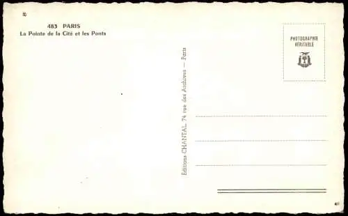 CPA Paris Panorama-Ansicht La Pointe de la Cité et les Ponts 1950