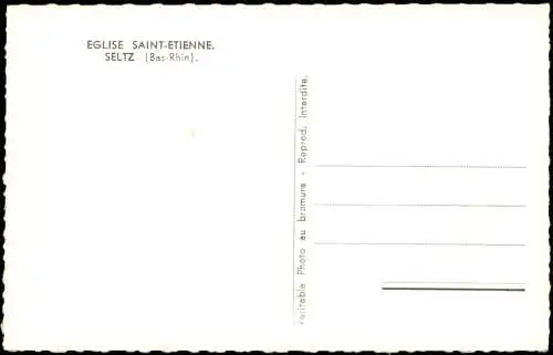 CPA Saint-Étienne EGLISE SAINT-ETIENNE SELTZ (Bas-Rhin) 1960