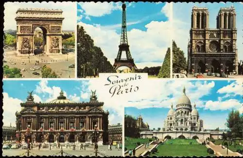 CPA Paris Mehrbild-AK Sehenswürdigkeiten & Stadtteilansichten 1962