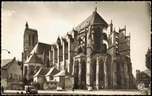 CPA Soissons Cathédrale, Kathedrale Außenansicht 1961