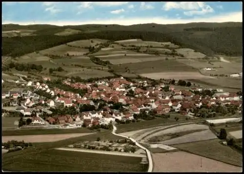 Ansichtskarte Heinebach Luftbild Luftaufnahme HEINEBACH im Fuldatal 1970
