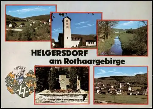 Helgersdorf-Netphen Mehrbildkarte mit diversen Ortsansichten Helgersdorf 1977