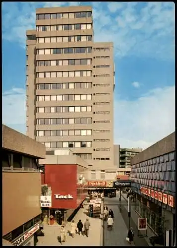Ansichtskarte Leverkusen Friedrich-Ebert-Platz (Einkaufszentrum) 1975
