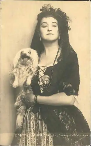 Ansichtskarte  EMMY PREGLER in Impresario von Film Schauspieler 1912