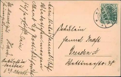 Ansichtskarte Hetzdorf-Flöha (Sachsen) Viadukt Hetzdorf 1911    Stempel OEDERAN