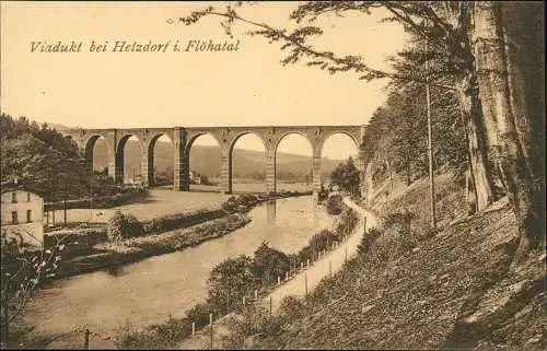 Hetzdorf-Flöha (Sachsen) Viadukt bei Hetzdorf i. Flöhatal 1910