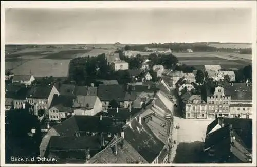 Ansichtskarte Oederan Panorama-Ansicht Blick n.d. Schule 1927