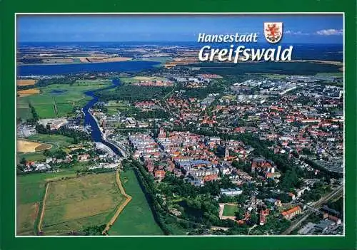 Ansichtskarte Greifswald Luftbild 2004