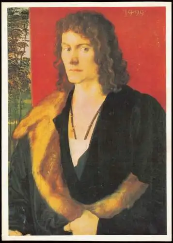 Künstlerkarte: Gemälde ALBRECHT DURER (1471-1528) Oswolt Krel (1499) 1963