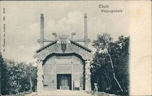 Ansichtskarte Thale (Harz) Walpurgishalle 1908
