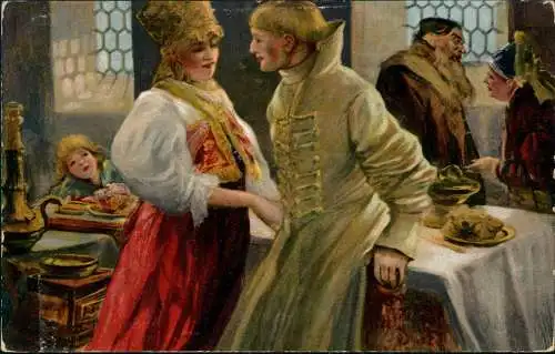 .Russland Trachten / Typen Rußland Russia Foyer d'un seigneur russe. Adel 1911