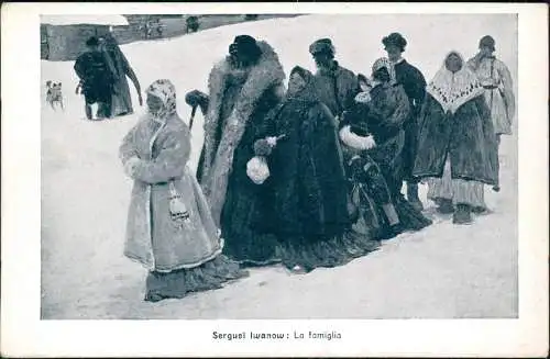 .Russland Rußland russische Typen Russia Sergueï Iwanow: La famiglia 1911