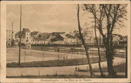 Postkaart Blankenberge Blankenberghe Le Parc et le Tennis 1924