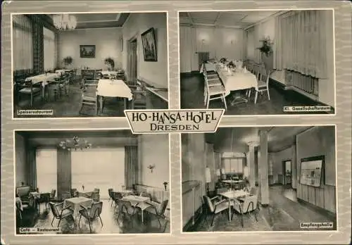 Äußere Neustadt-Dresden HO-HANSA-HOTEL 4 Bild Innenansichten 1963