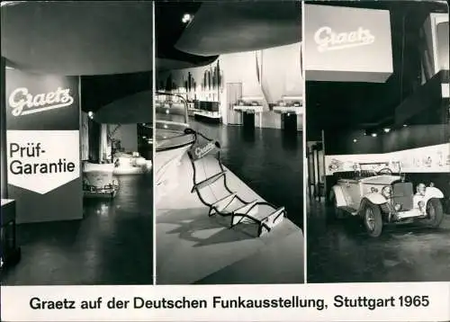 Ansichtskarte Stuttgart 3 Bild Funkausstellung GRAETZ - 3 Bild 1965