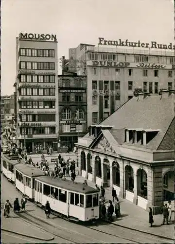 Ansichtskarte Frankfurt am Main Hauptwache, Straßenbahn - Fotokarte 1966