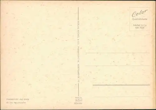 Ansichtskarte Frankfurt am Main An der Hauptwache - Leuchtreklame 1972