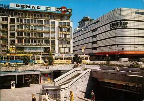 Ansichtskarte Frankfurt am Main Hauptwache, Kaufhof - Straßenbahn 1973