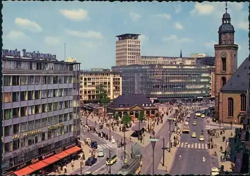Ansichtskarte Frankfurt am Main Hauptwache, Straße 1963