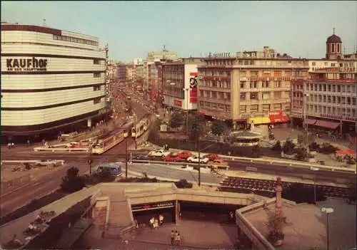 Ansichtskarte Frankfurt am Main Hauptwache, Kaufhof - Kreuzung 1969