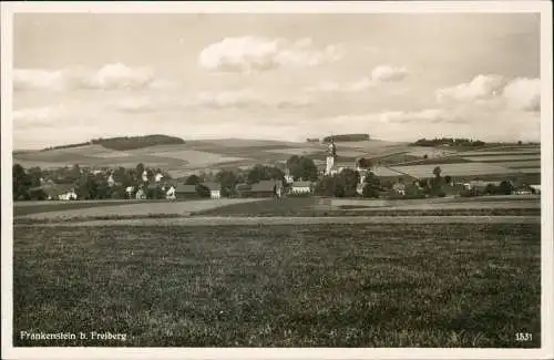 Ansichtskarte Frankenstein-Oederan Blick auf die Stadt b. Freiberg 1932